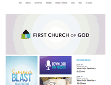 Tablet Screenshot of firstchurchconnect.com